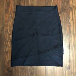 Small Guess black bandage skirt w/ cutout hem